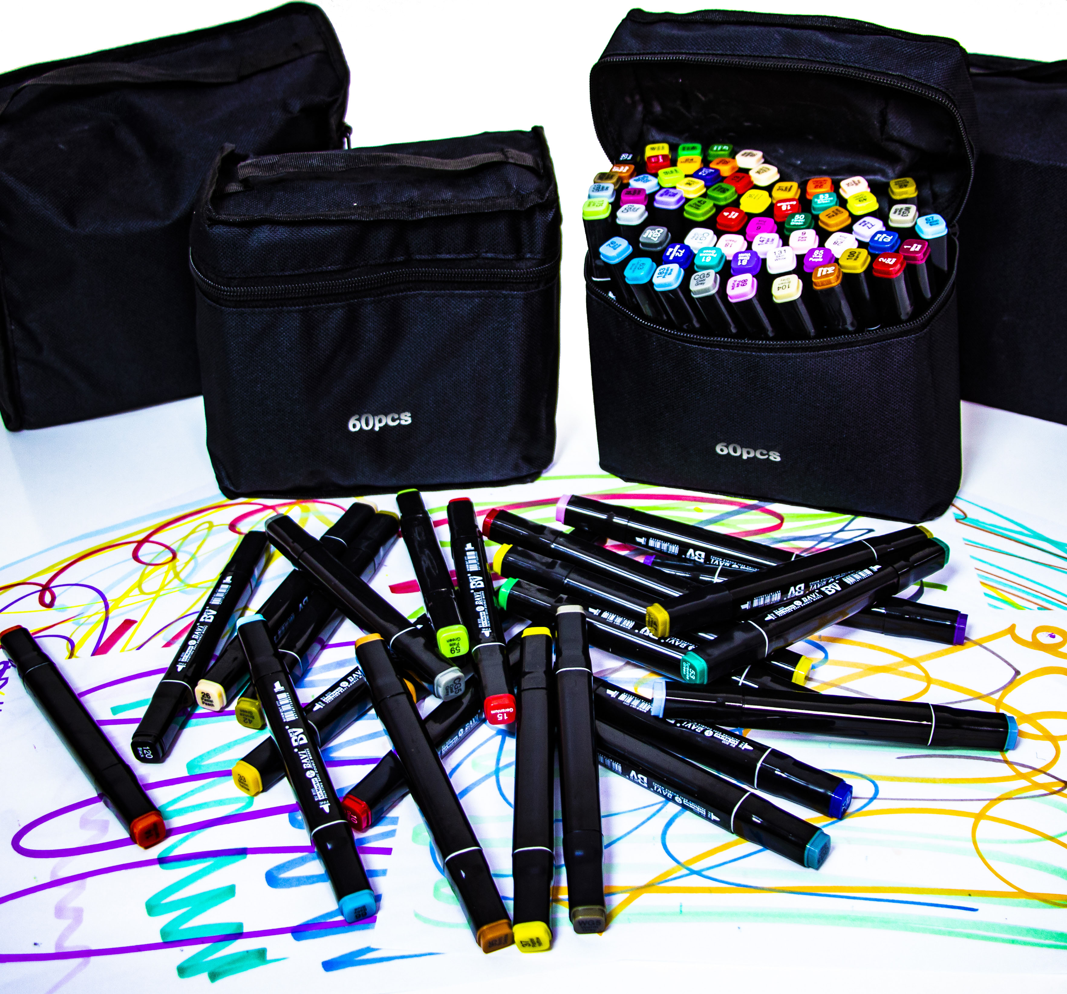 

Набор двухсторонних маркеров KAI-Ming спиртовые 60 шт Разноцветные (DP-1817084940)