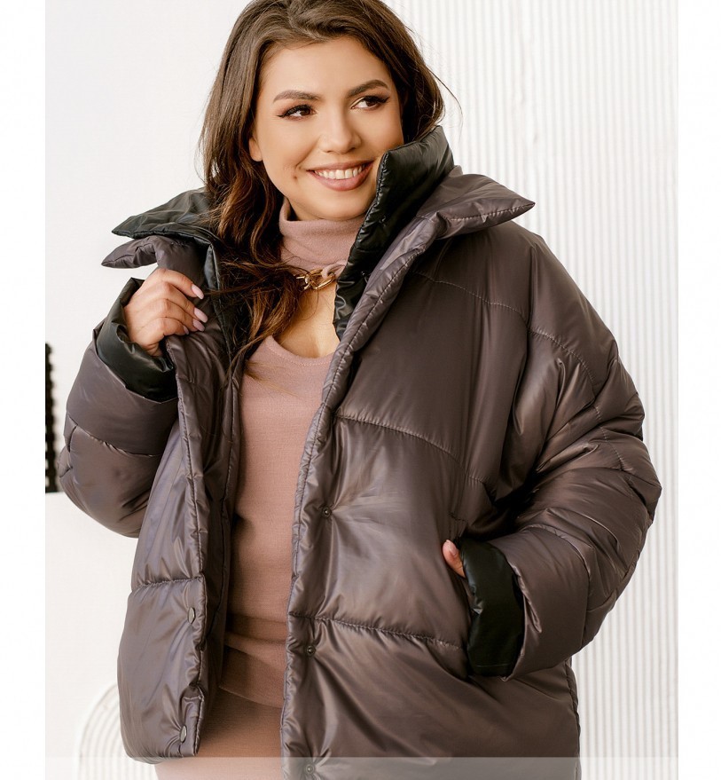 

Куртка Minova 12005Б - Баклажановий, Куртка Minova 12005Б 48-52 Баклажановий