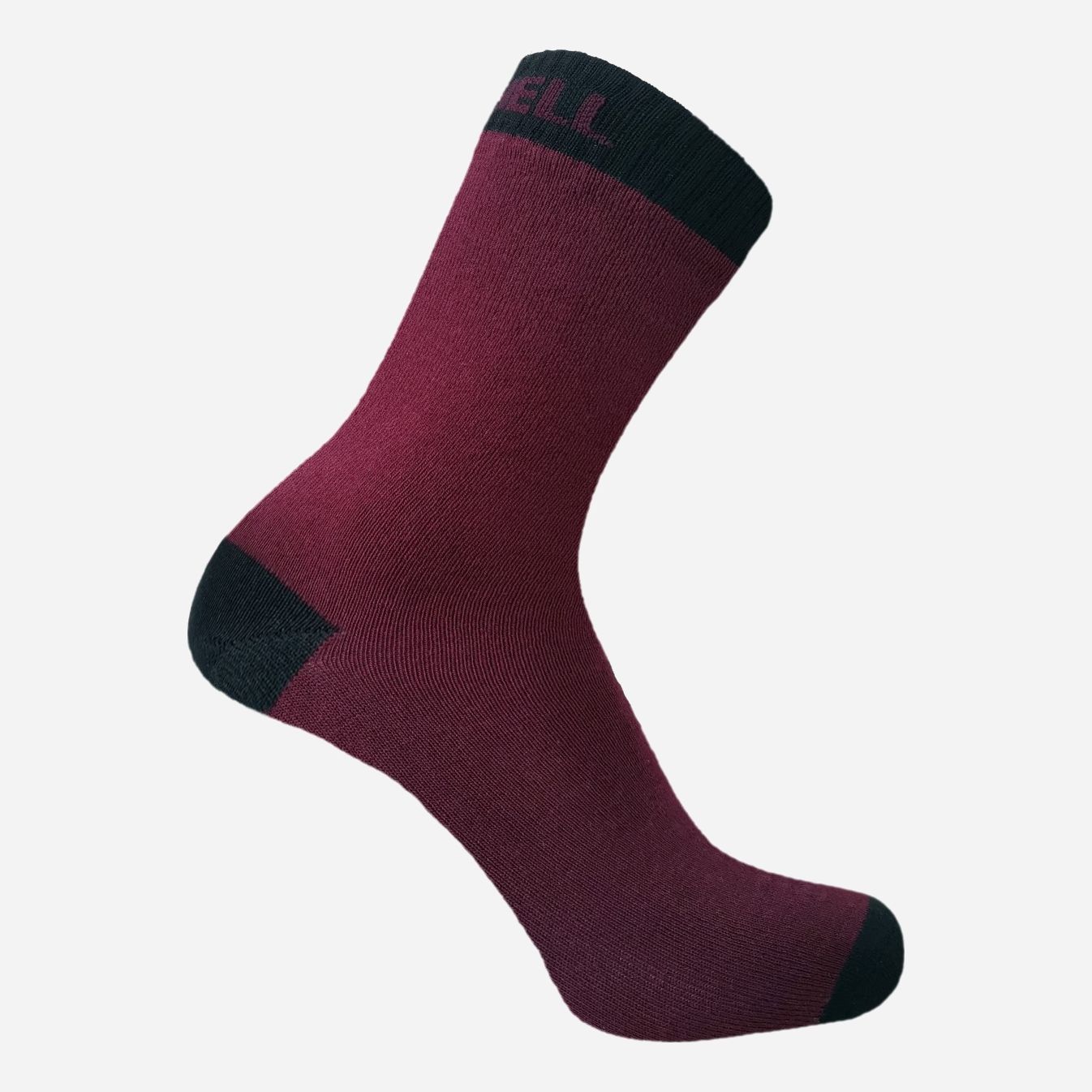 

Водонепроницаемые носки DexShell Ultra Thin Crew BB Socks DS683BBL L Бордовый/Черный