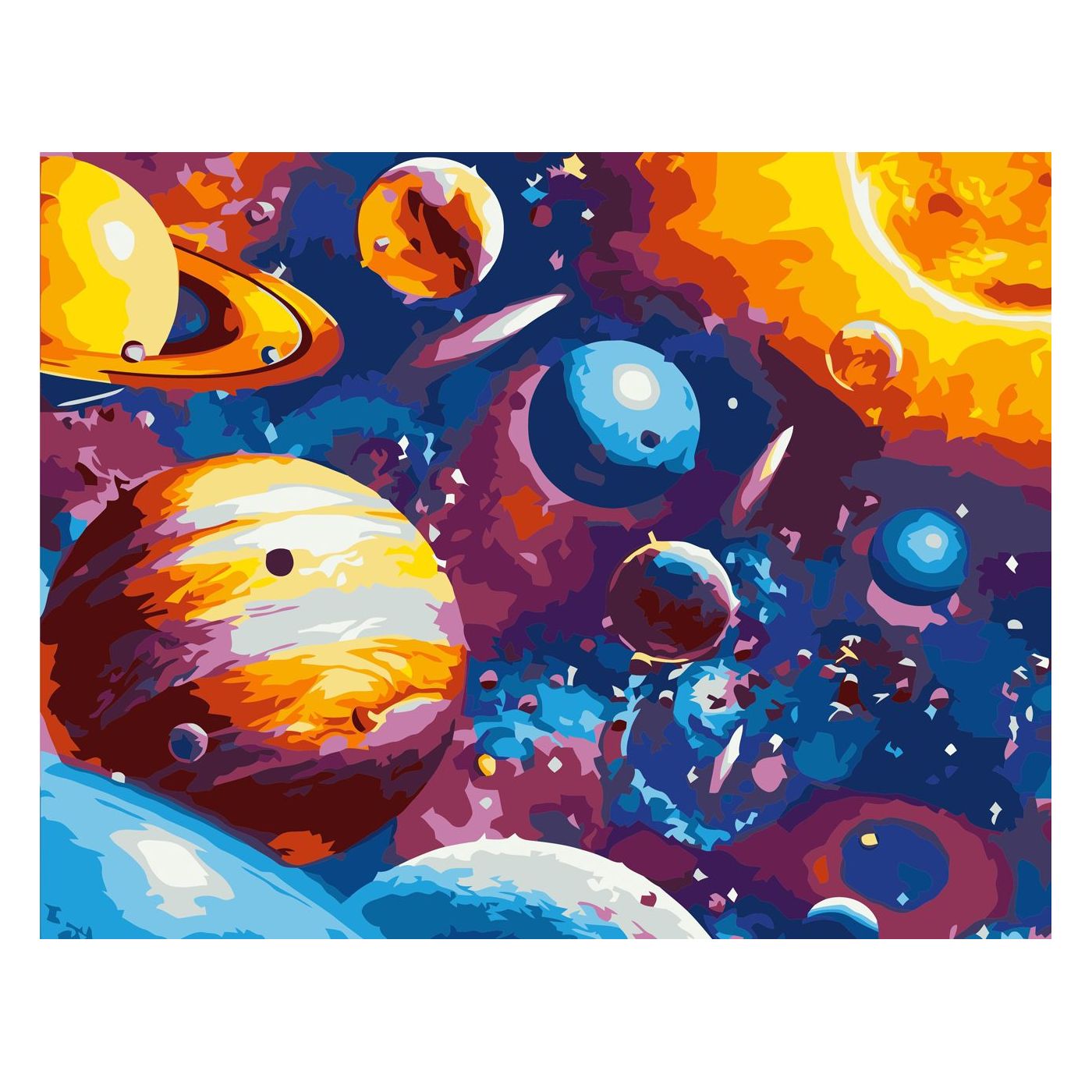 

Картина по номерам Живописный космос, 30х40 см
