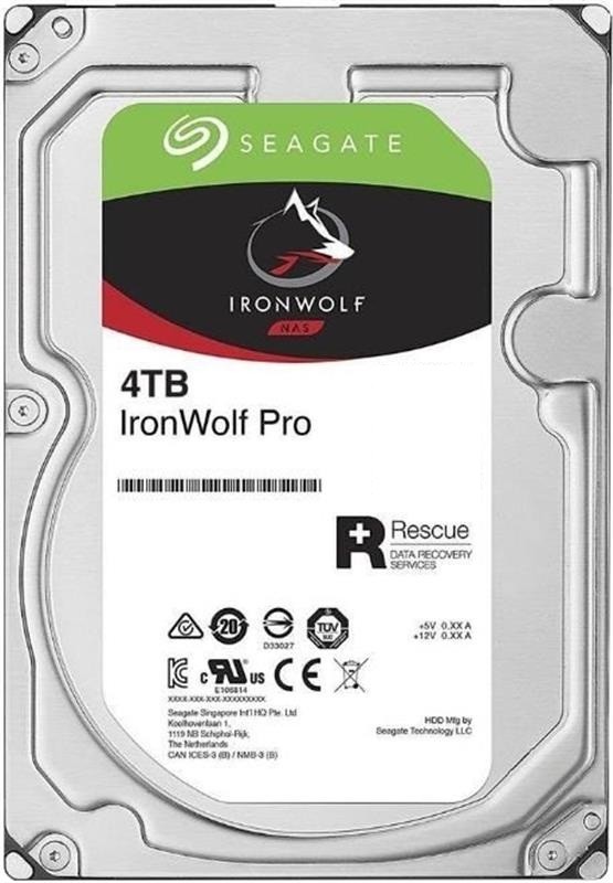 

Жесткий диск 4.0TB Seagate IronWolf Pro NAS 7200rpm 128MB (ST4000NE001)