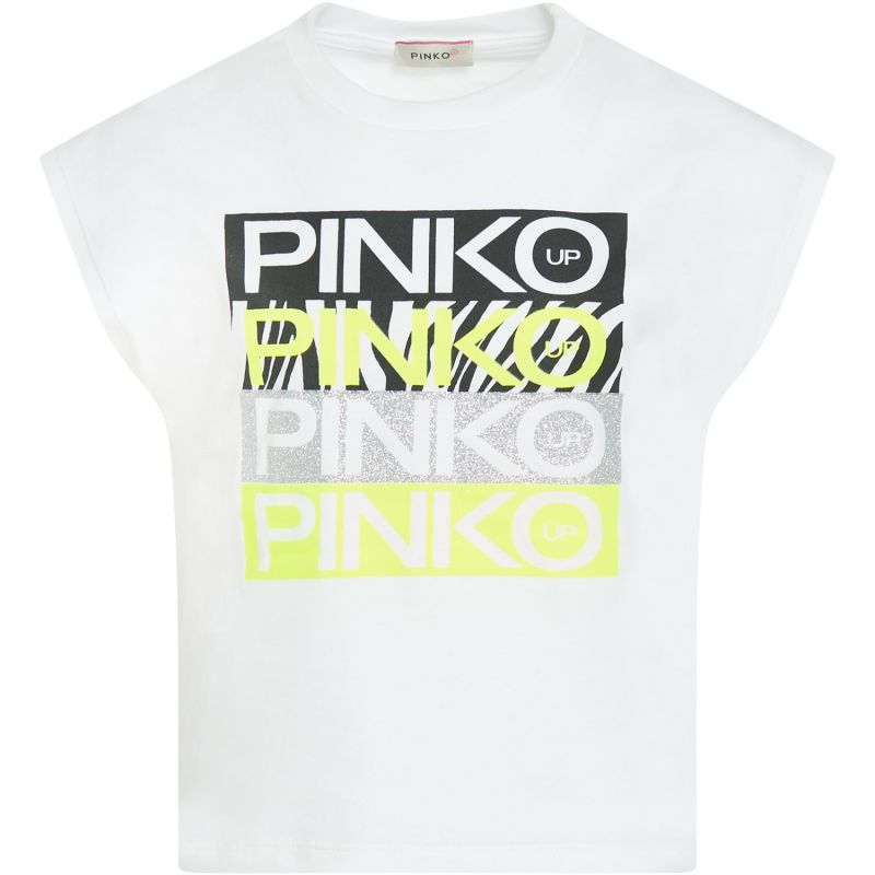 

Футболка с ярким накатом PINKO 134 см Белый 27281/002
