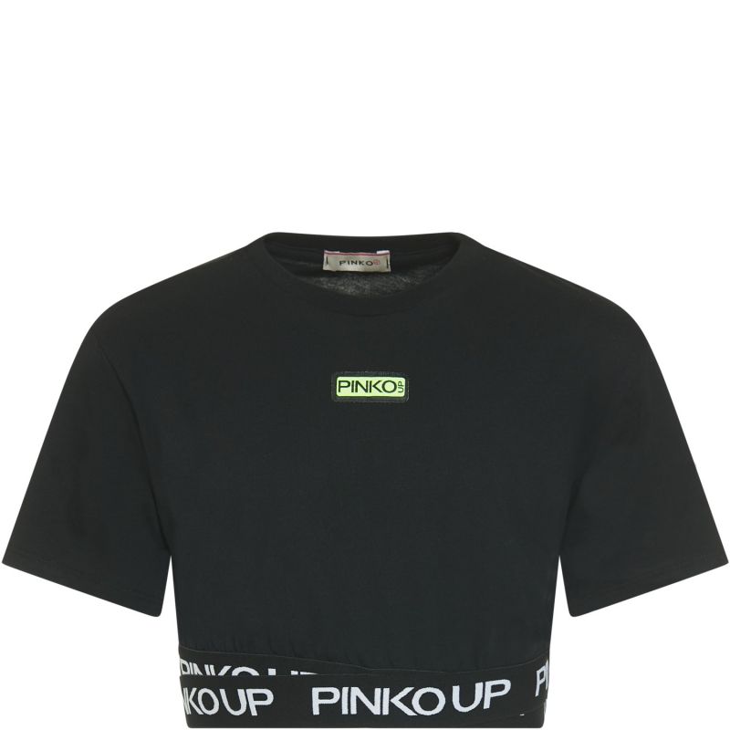 

Фуболка с резинкой по талии PINKO 152 см Черный 27273