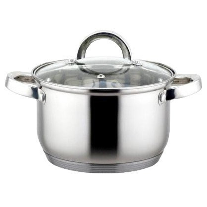 

Кастрюля из нержавеющей стали 2.0л Kamille с крышкой и полыми ручками