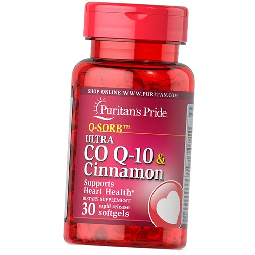 

Коэнзим Q10 с Корицей, Ultra Co Q-10 & Cinnamon, Puritan's Pride 30гелкапс (70367013)