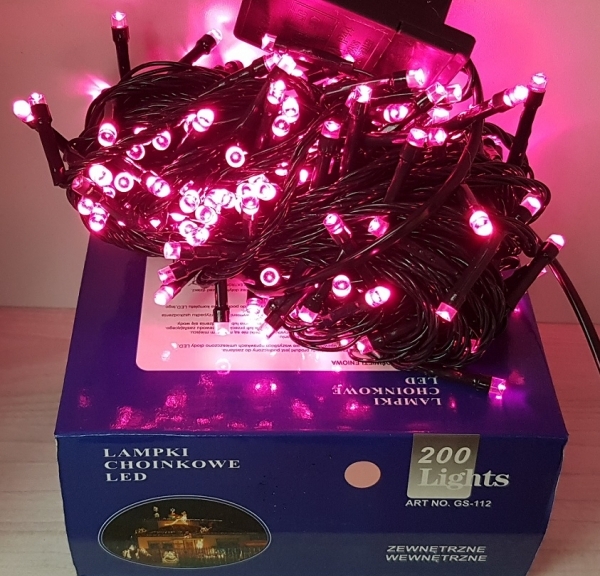 

Светодиодная гирлянда LED 200 Розовая 16м с контроллером (77834607)