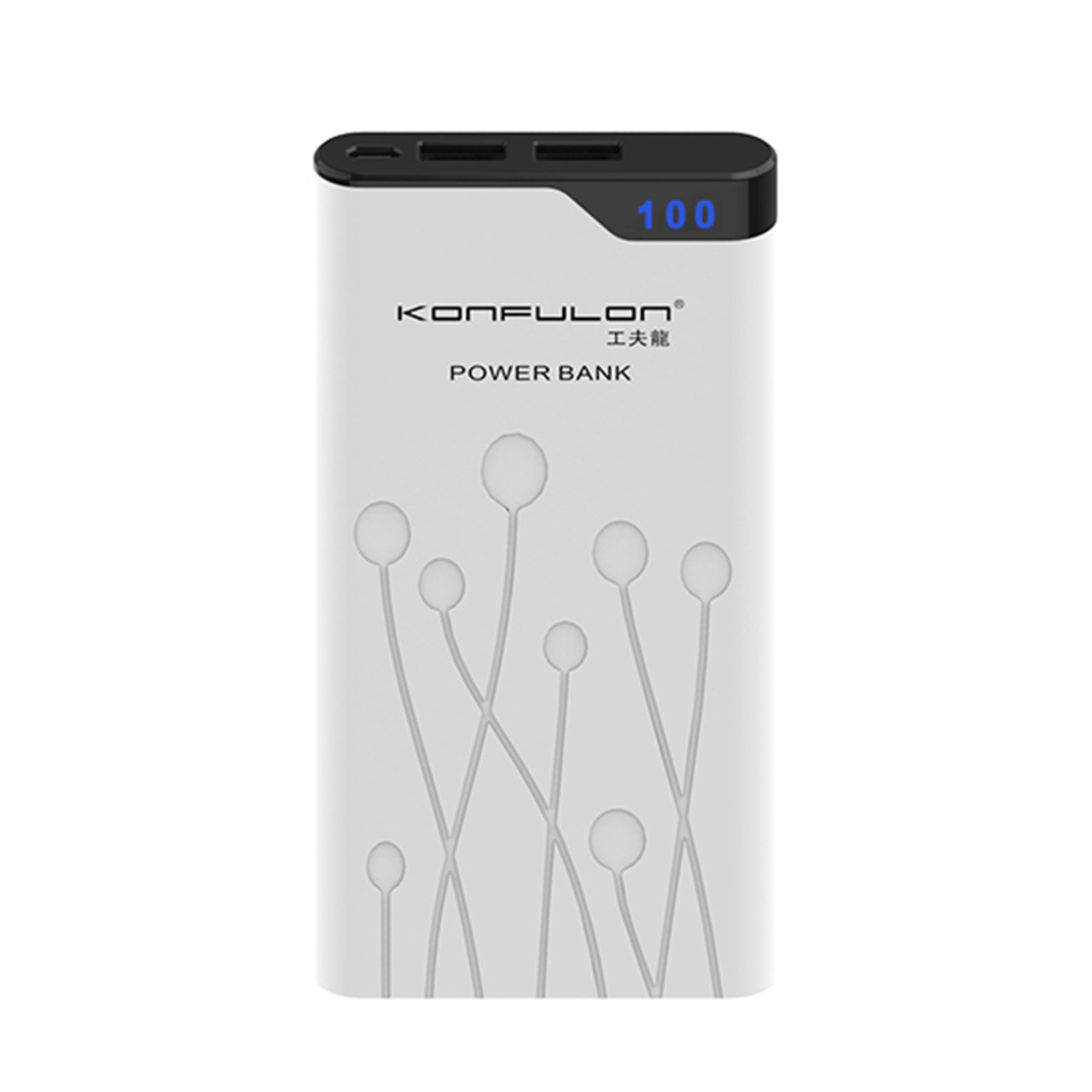 

Внешний Аккумулятор (Power Bank) Konfulon H8 10000 mAh (Белый)