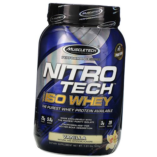 

Протеин Изолят, Nitro-Tech Whey Isolate Gold, Muscle Tech 820г Ваниль (29098014)