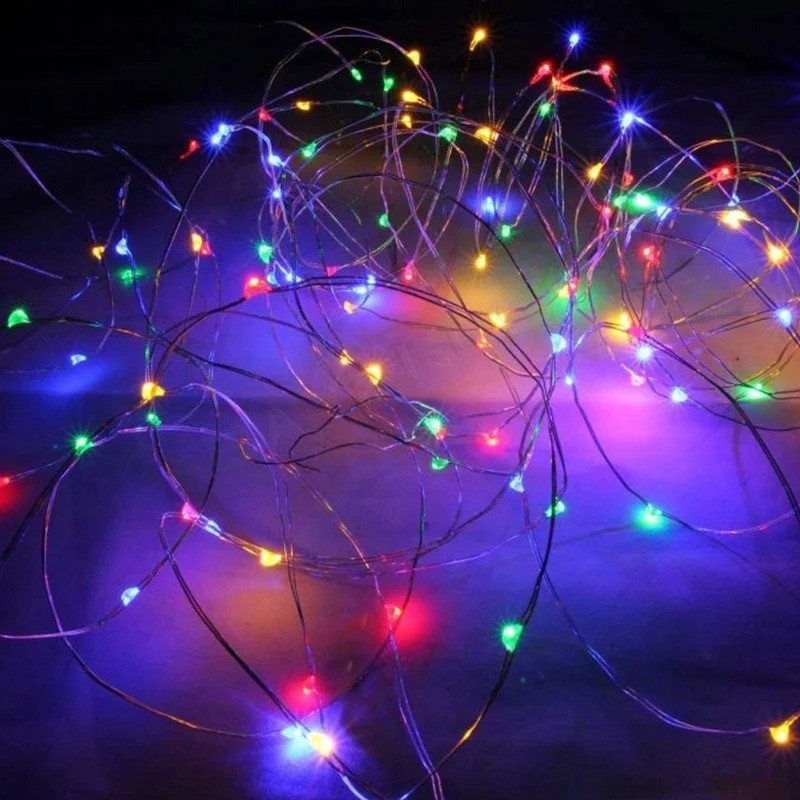 

Светодиодная гирлянда нить «Конский хвост» 300 LED пучок 10 нитей 3 м мульти