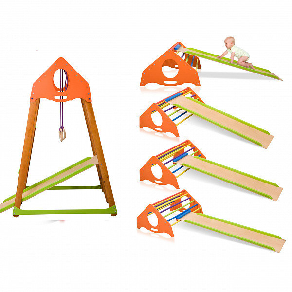 

Детский спортивный комплекс для дома SportBaby KindWood Plus 150х85х132 см (2307)