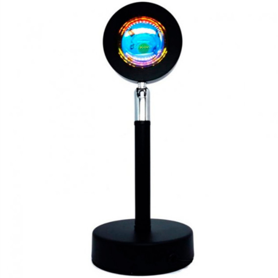 

Проекционный светильник Sunset Lamp USB с эффектом заката/рассвета Q07 (Черный)