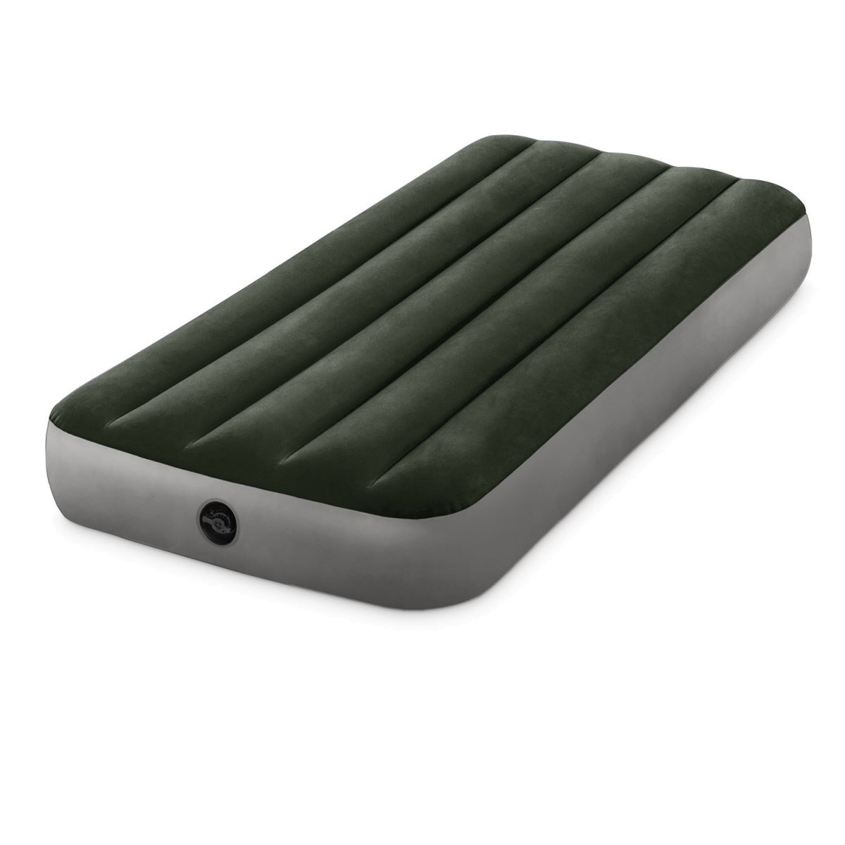 

Одноместный надувной матрас Intex 64107 99x191x25 см до 136 кг Зеленый (12156)