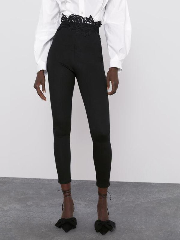 

Брюки Zara XAZ228853PYNJ  Черные, Брюки Zara XAZ228853PYNJ S Черные