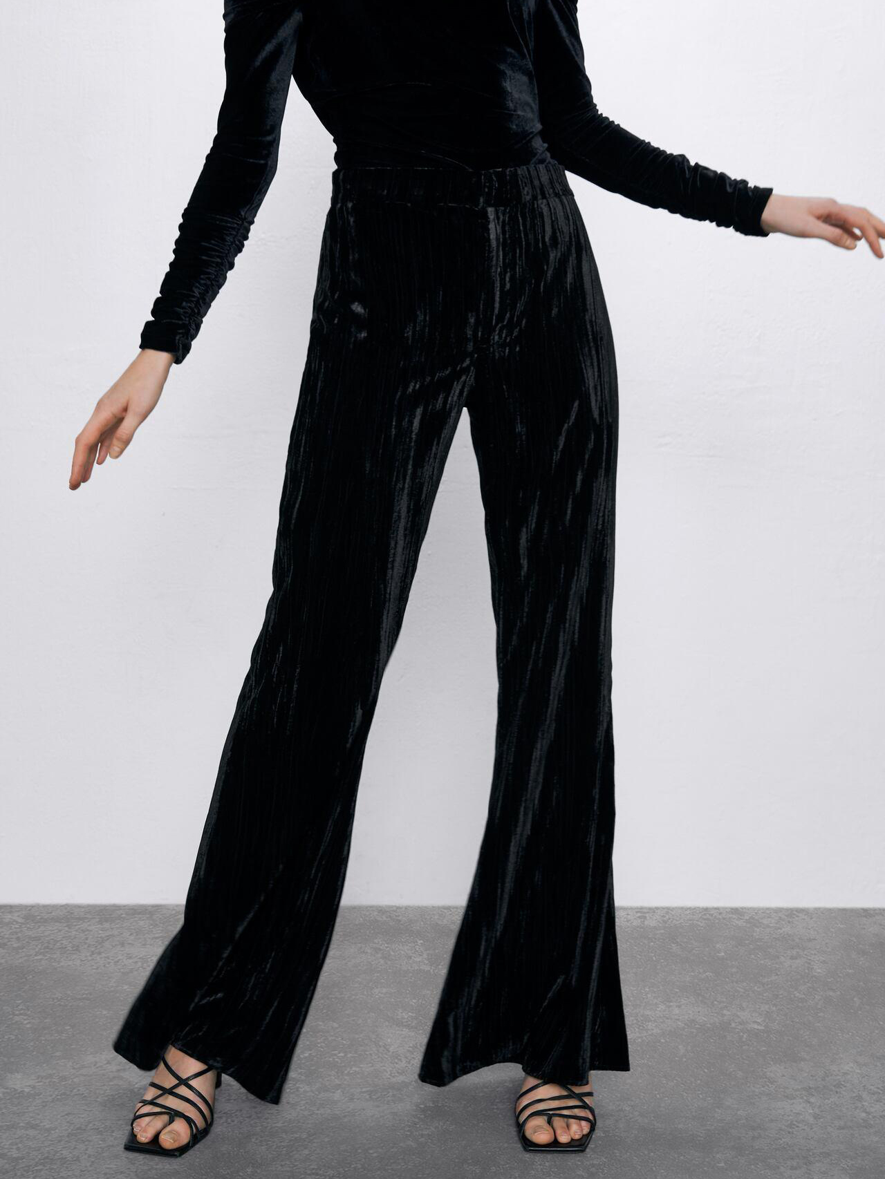 

Брюки Zara XAZ228858GQFL  Черные, Брюки Zara XAZ228858GQFL XL Черные