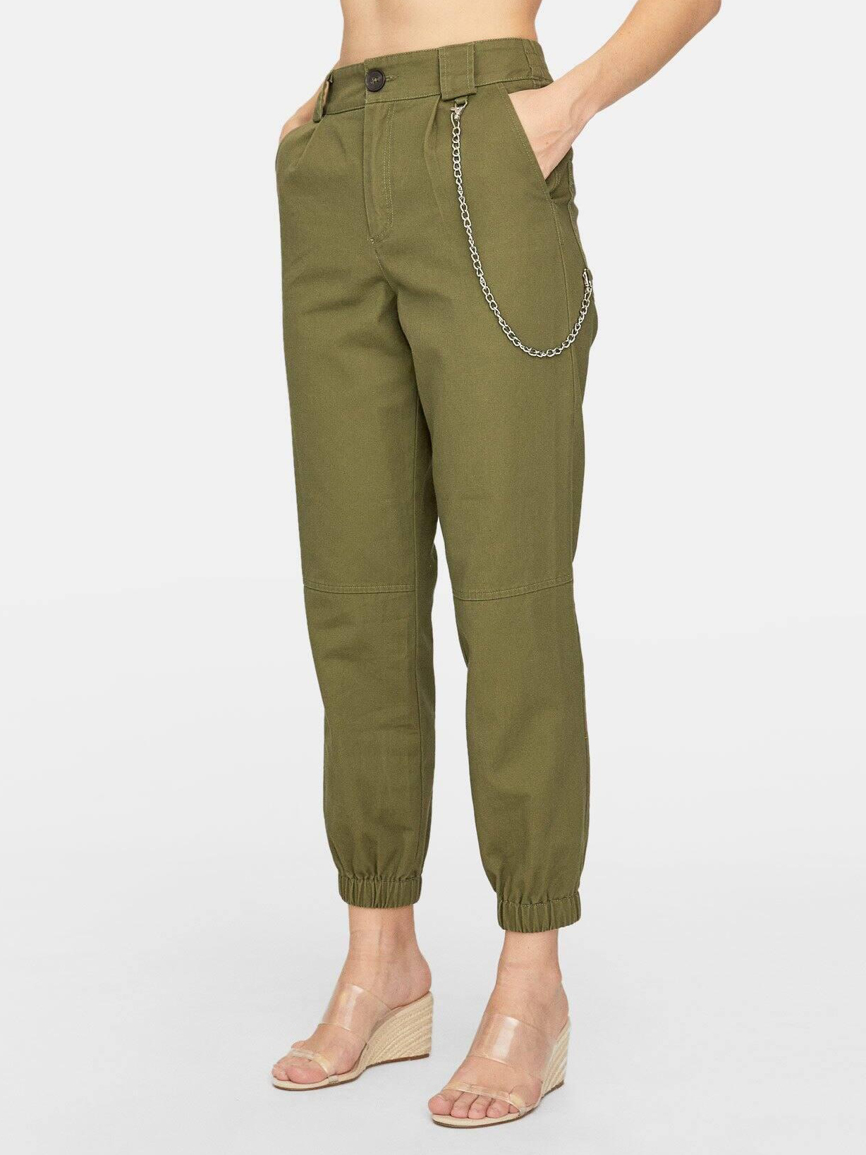 

Брюки Stradivarius XAZ230733KEWT  Зеленые, Брюки Stradivarius XAZ230733KEWT XS Зеленые