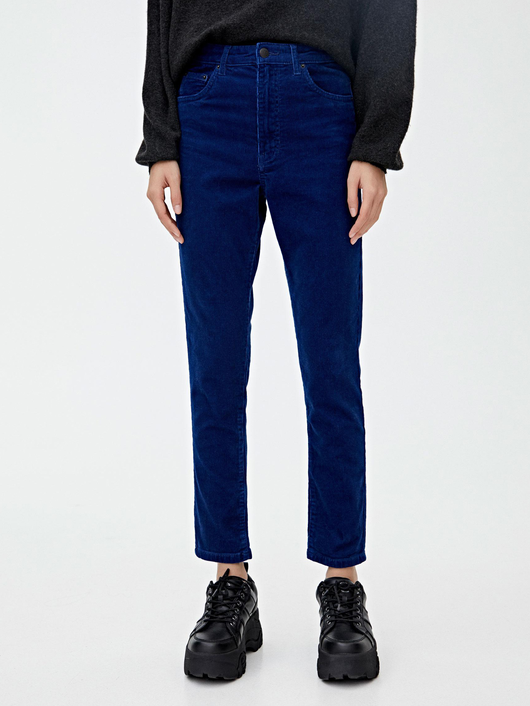 

Брюки вельветовые Pull & Bear XAZ260763JTAD  Синие, Брюки вельветовые Pull & Bear XAZ260763JTAD 42 Синие