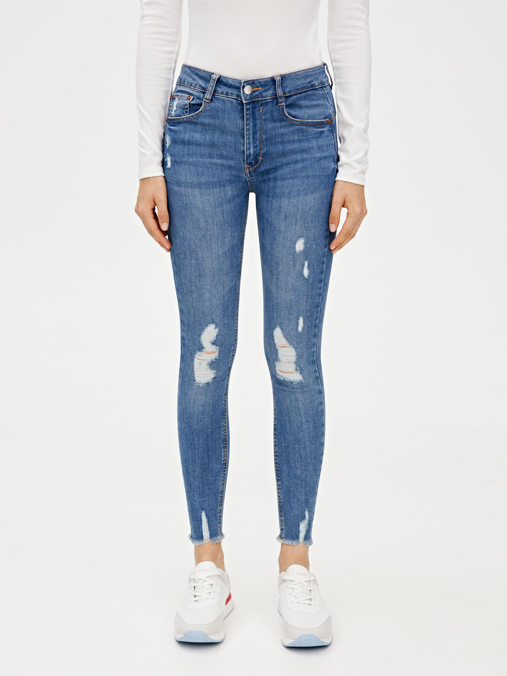 

Джинсы Pull & Bear XAZ279051ZWFJ  Синие, Джинсы Pull & Bear XAZ279051ZWFJ 34 Синие