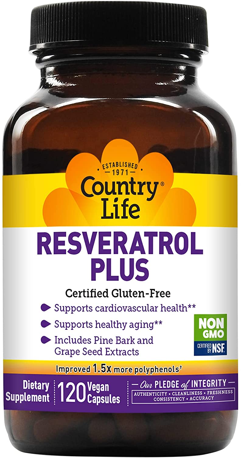 

Country Life Resveratrol Plus 120 капсул (4384303846)