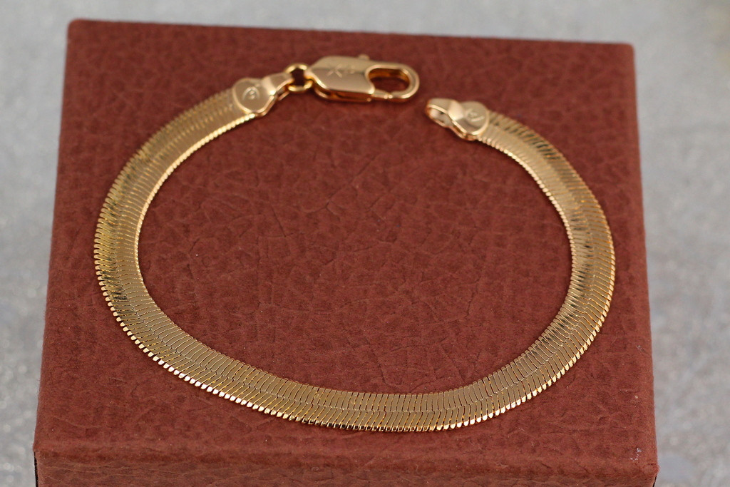

Браслет Xuping Jewelry снейк 19 см 6 мм золотистый