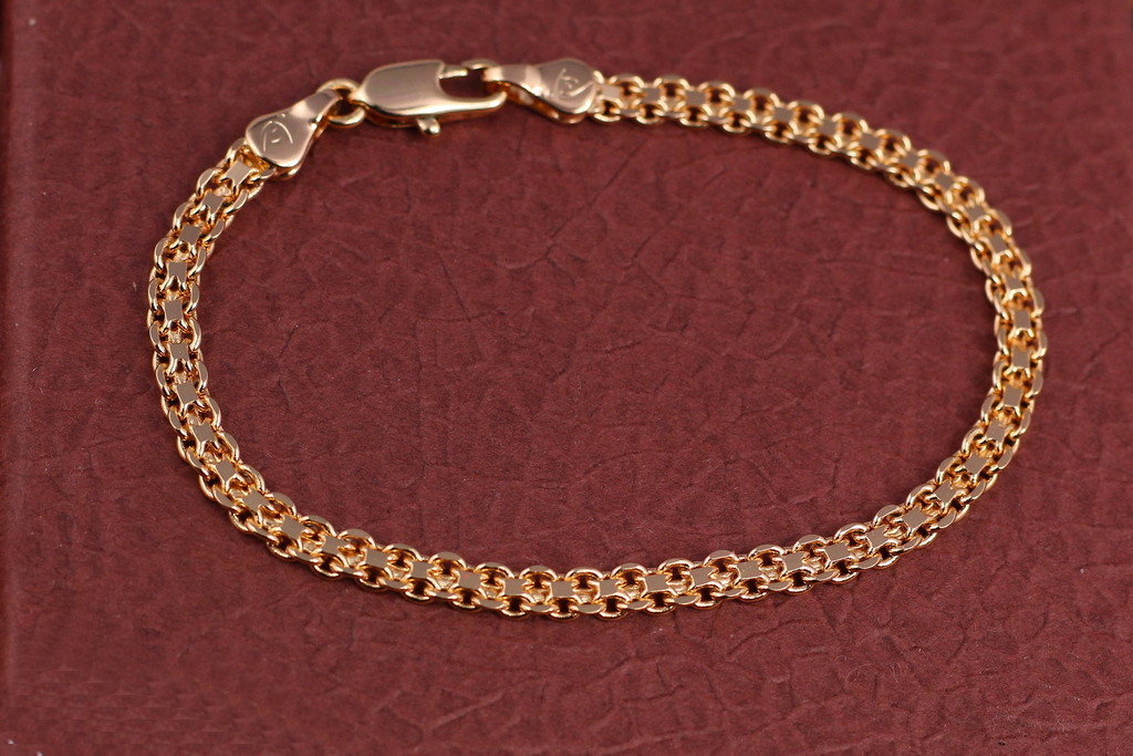 

Браслет Xuping Jewelry бисмарк 17 см 4 мм золотистый