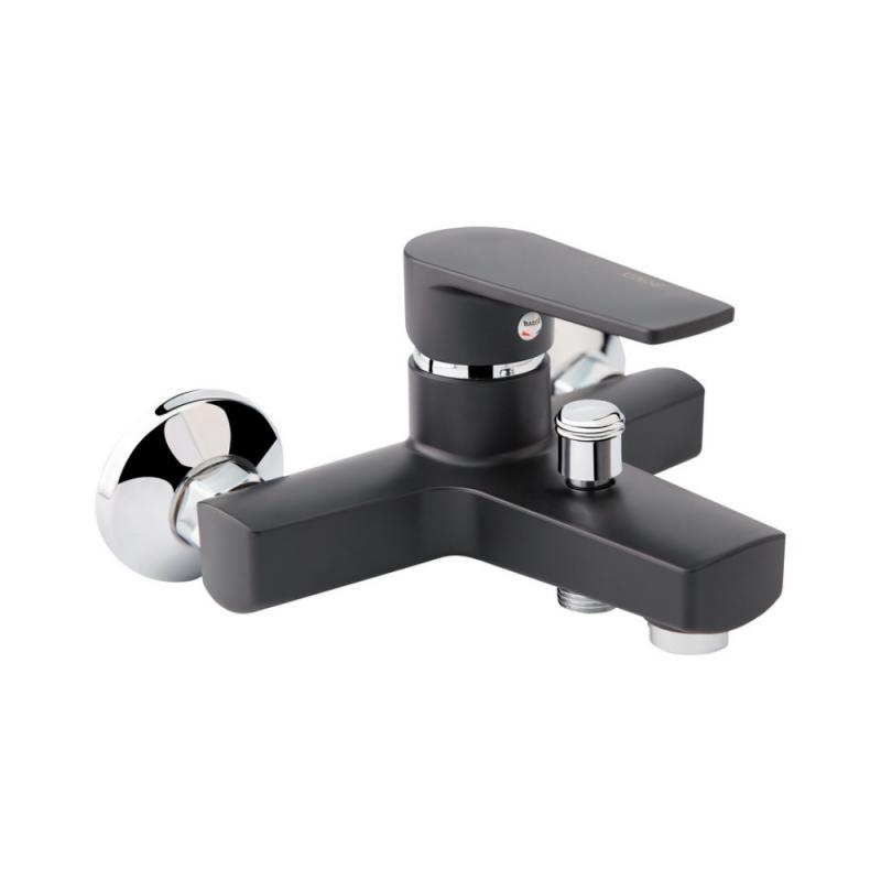 

Смеситель для ванны настенный Brinex 35B 006 BRIN35B006 хром/черный (79686)