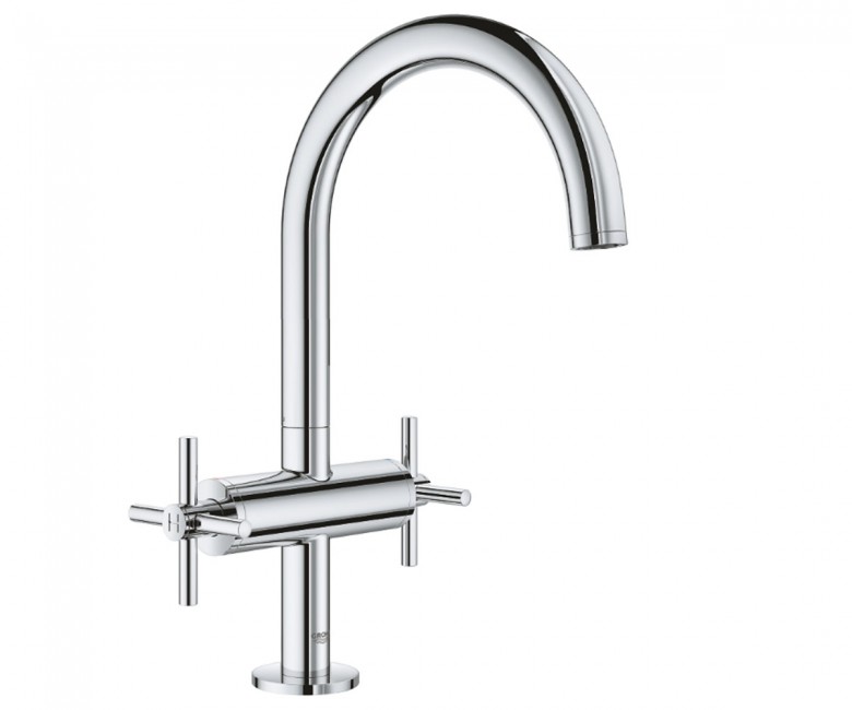 

Смеситель двухвентильный для раковини с д/к Grohe ATRIO NEW 21019003 хром (81813)