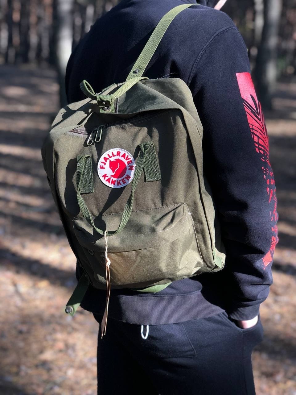 

Рюкзак однотонный зеленого цвета Fjallraven Kanken Classic