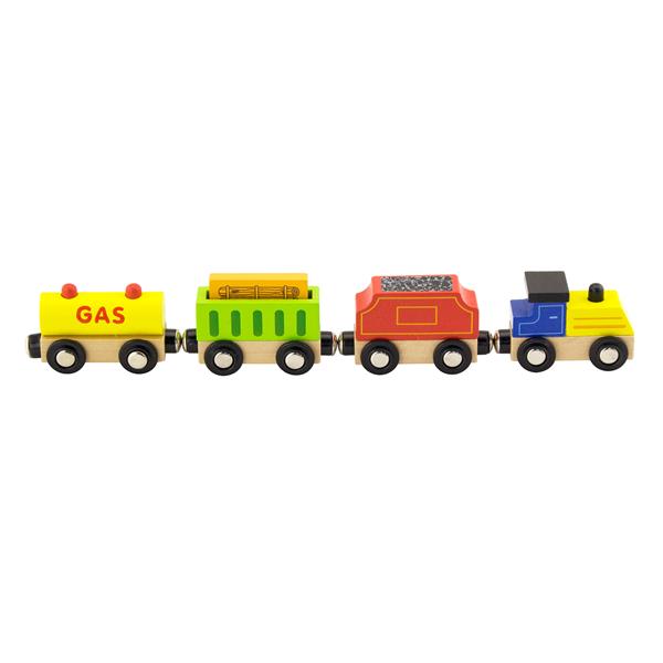 

Набір для залізниці Viga Toys Вантажний поїзд із пальним (5082021)