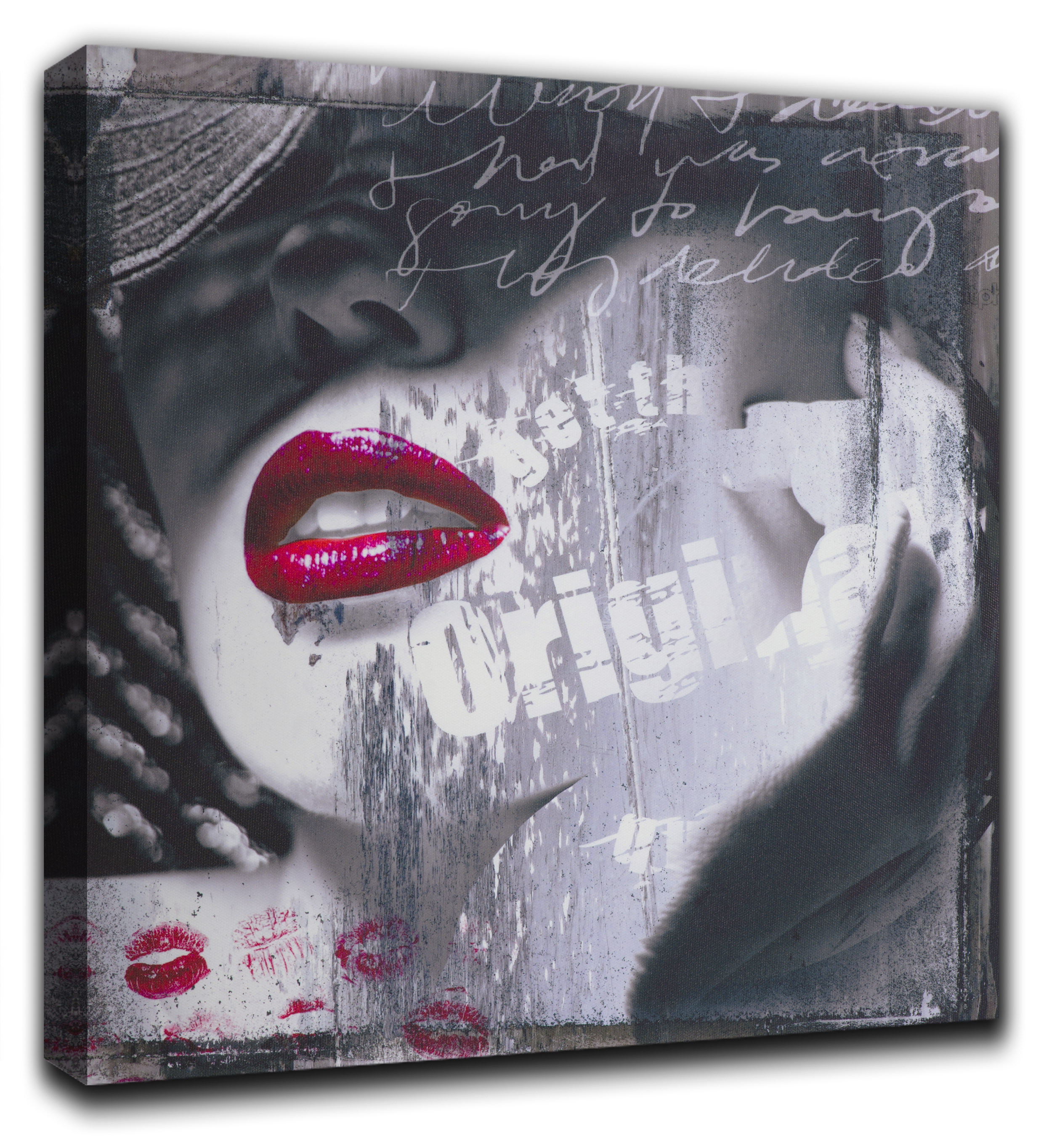 

Картина на массивном подрамнике RozenfeldArt 80-Red-Lips 80*80 см