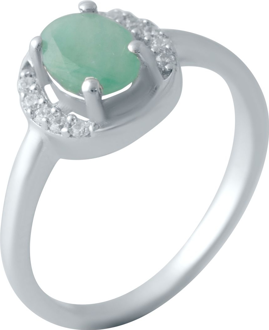 

Серебряное кольцо SilverBreeze с натуральным изумрудом 0.76ct 2043423 17 размер, 17 размер