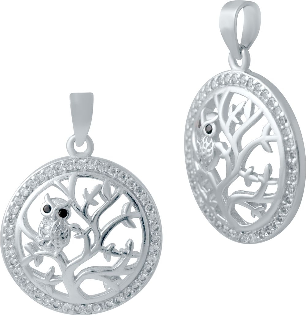 

Серебряная подвеска SilverBreeze с фианитами 2036708, размер