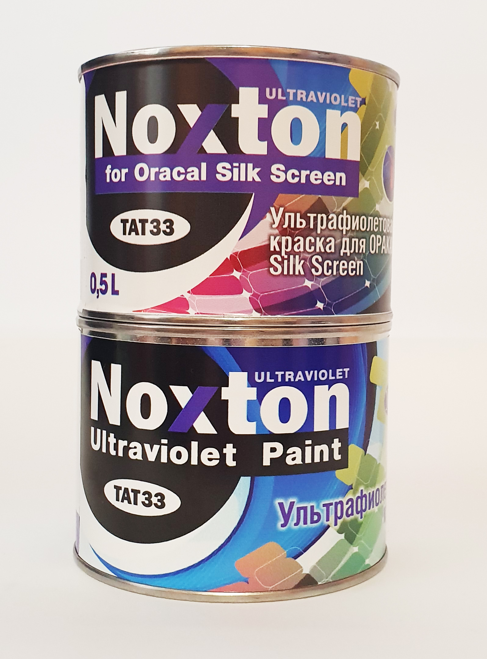 

Флуоресцентная краска NOXTON FOR GLASS SILK SCREEN ULTRAVIOLET (светится в УФ) для стекла (шелкография) Белая 0,5 л