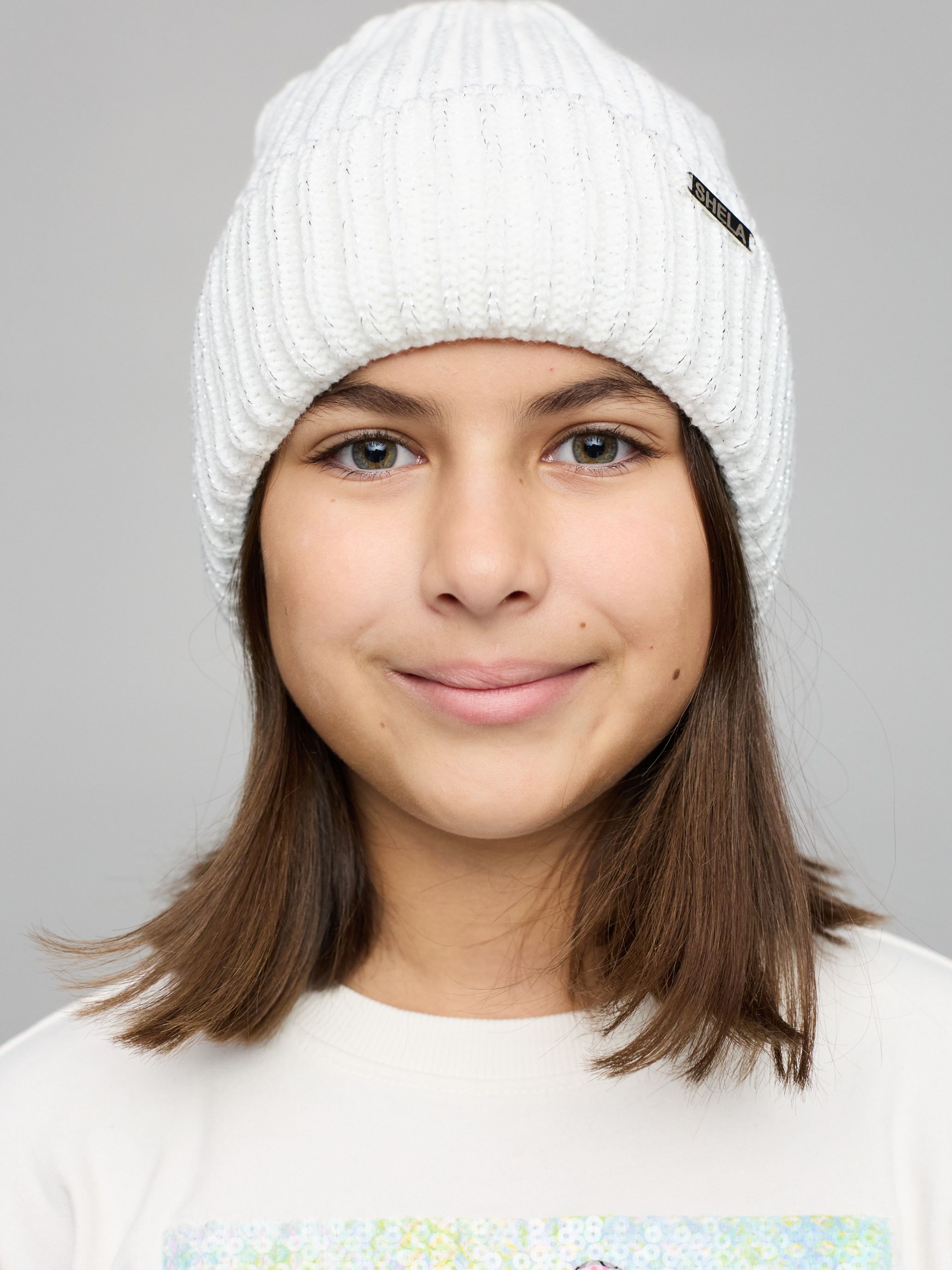 

Зимняя шапка Sample Shela 2 50-54 см Белая