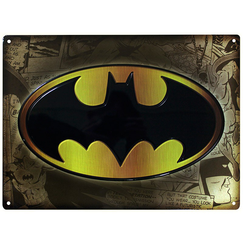 

Табличка металлическая DC COMICS Batman (Бэтмен) 28х38 см (ABYPLA012)
