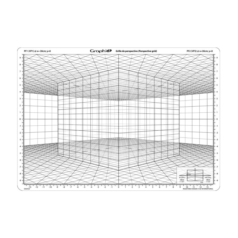 

Сітка перспектива D для замальовок, 26*30,5 см, Graph'it GI42423