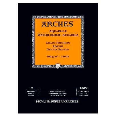 

Альбом для акварелі кр/зерно Torchon Arches Rough Grain 14,8*21см, 300гр, 12лист 100%бавовна 1795100