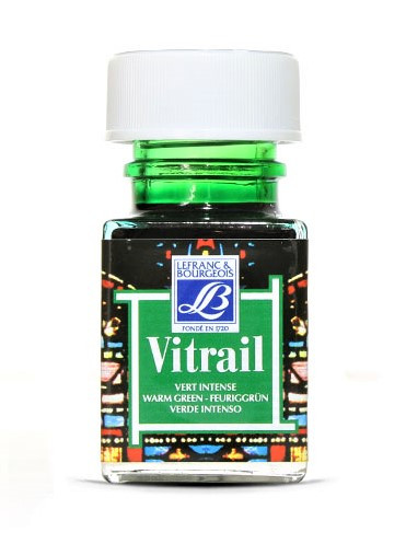 

Вітражна фарба Vitrail #534 Warm green (Зелений теплий) на сольвентній основі, 50 мл Lefranc & Bourgeois