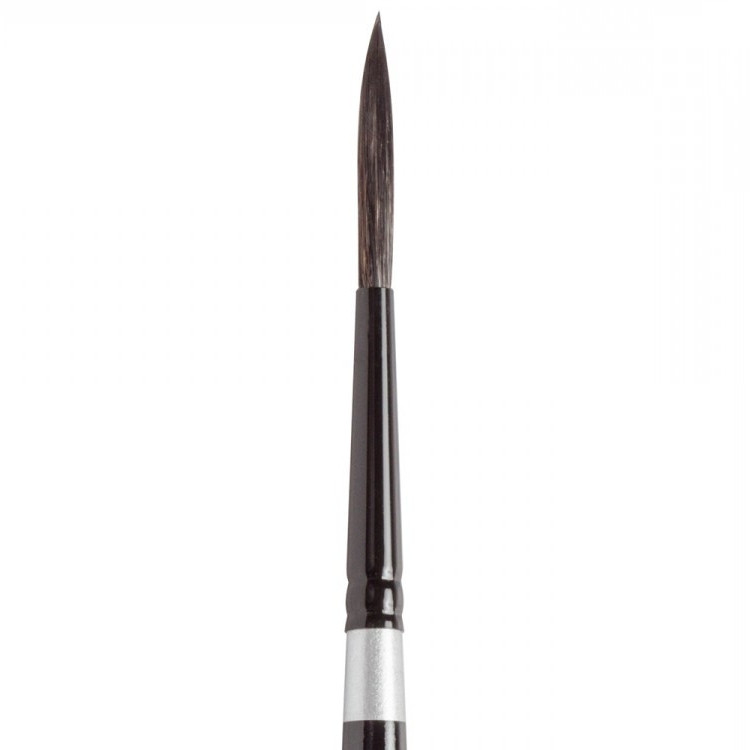 

Кисть SILVER BRUSH BLACK VELVET SQUIRREL & RISSLON BRUSH 3007S кругла Лінер №6