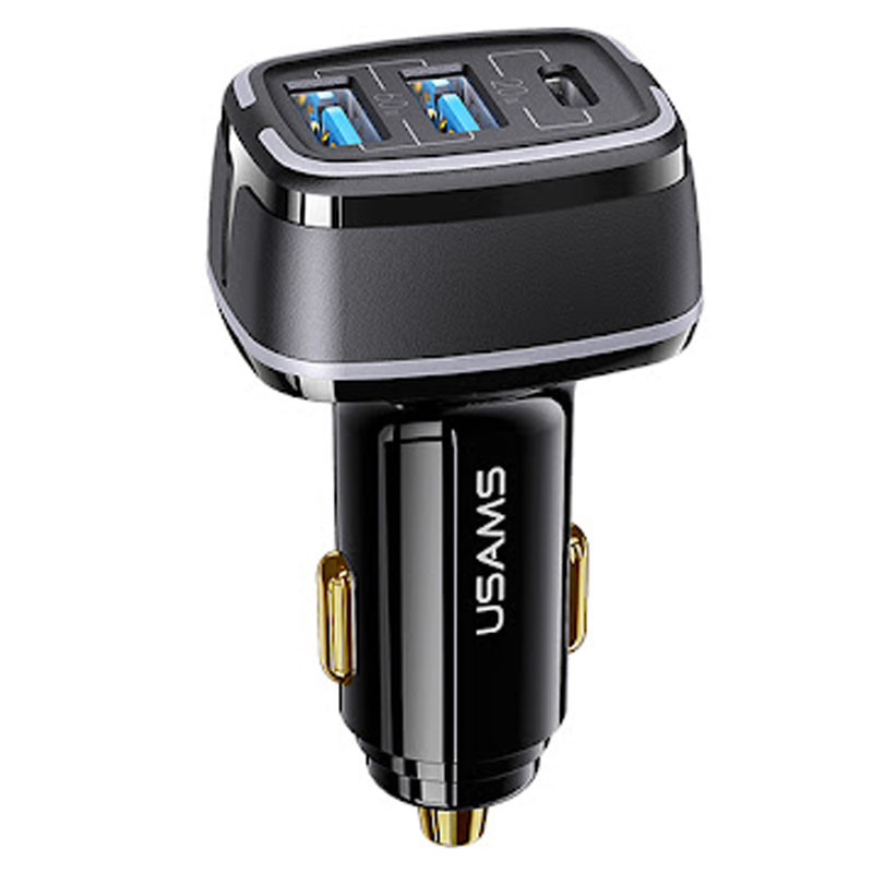 

АЗУ Usams US-CC126 C24 80W 3 Ports Черный