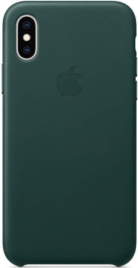 

Чехол Кожаный Leather Case Original для iPhone X/Xs Forest Green (01) темно зеленый