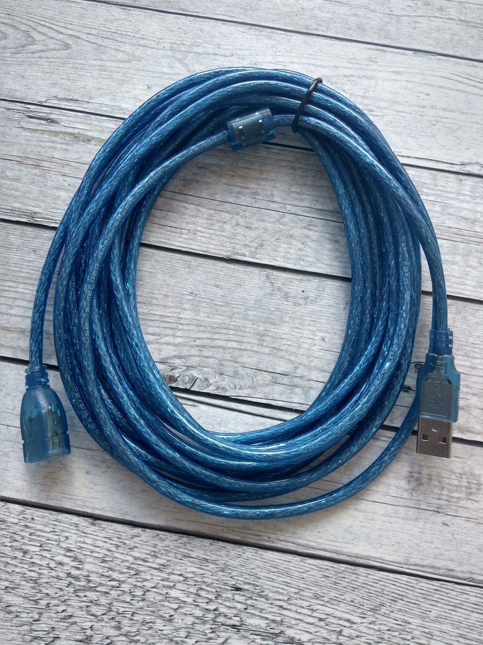 Кабель Usb папа - usb мама с ферритом (5м) синий – фото, отзывы ...