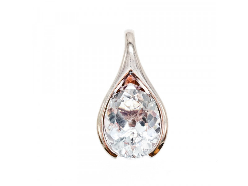 

Серебряный кулон 925 пробы с камнем кварц Натуральный Sky Jewelry 002659