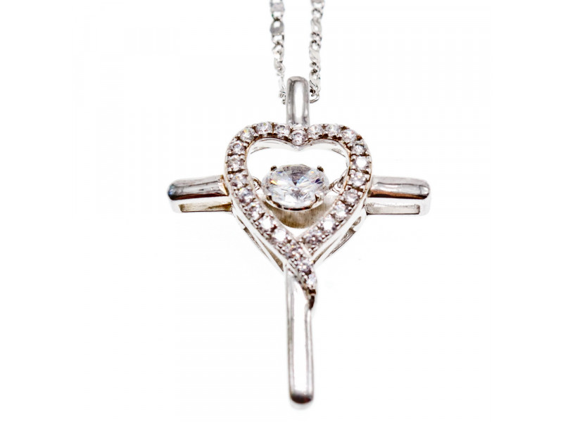 

Серебряный кулон 925 проба с Фианитами Натуральный Sky Jewelry 001658