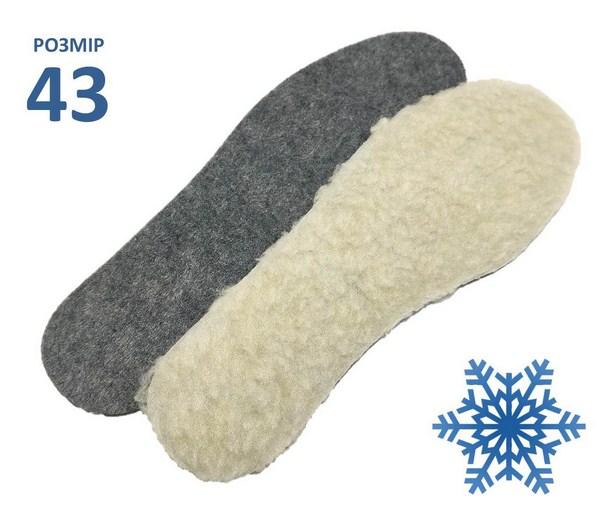 

Стельки для обуви Шерсть на фетровой основе р43