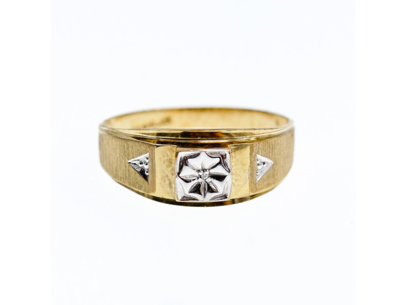 

Мужское Золотое кольцо 10К (417 проба) с Бриллиантом Натуральный Sky Jewelry 002005