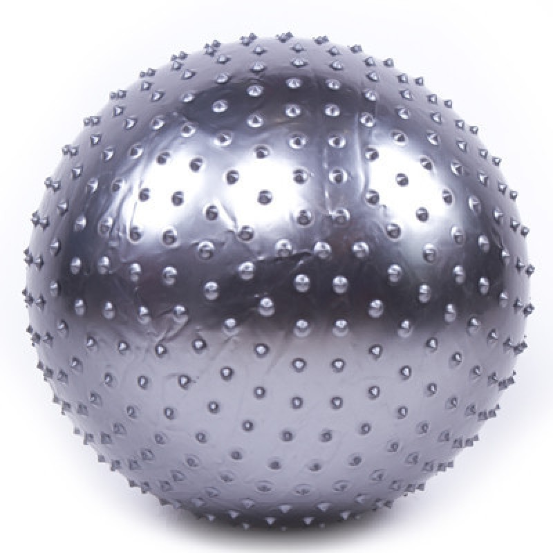 

Мяч фитнес FitGo 65см, массажный, серебро, код: 5415-2GR-WS