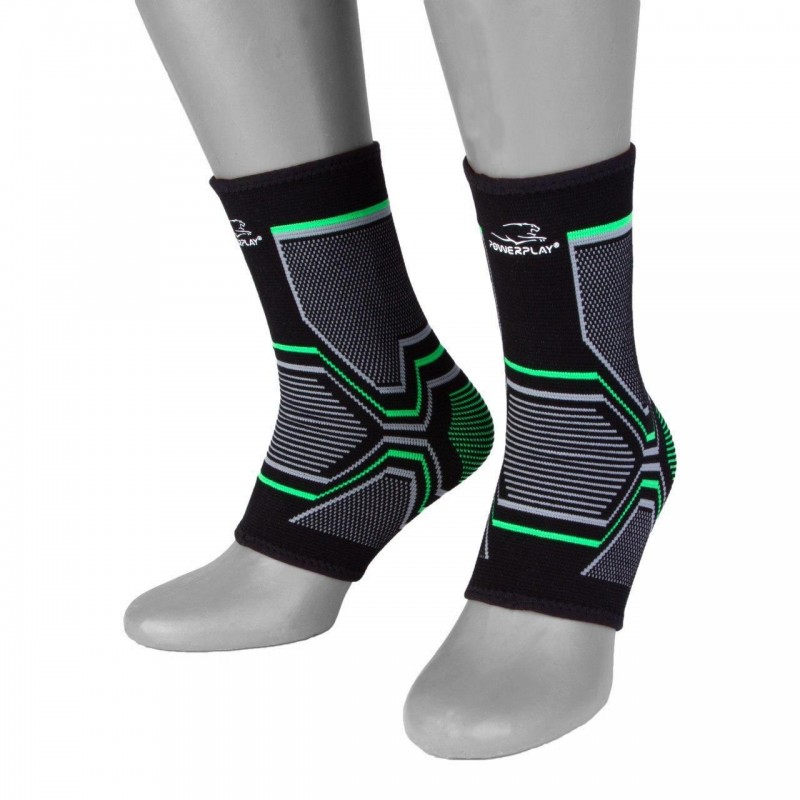 

Бандажи на голеностоп PowerPlay L/XL черные (пара), код: PP_4100_L/XL_Black