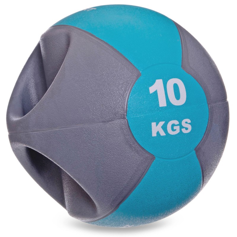 

Мяч медицинский медбол Modern с двумя рукоятками 10 кг, код: FI-2619-10-S52