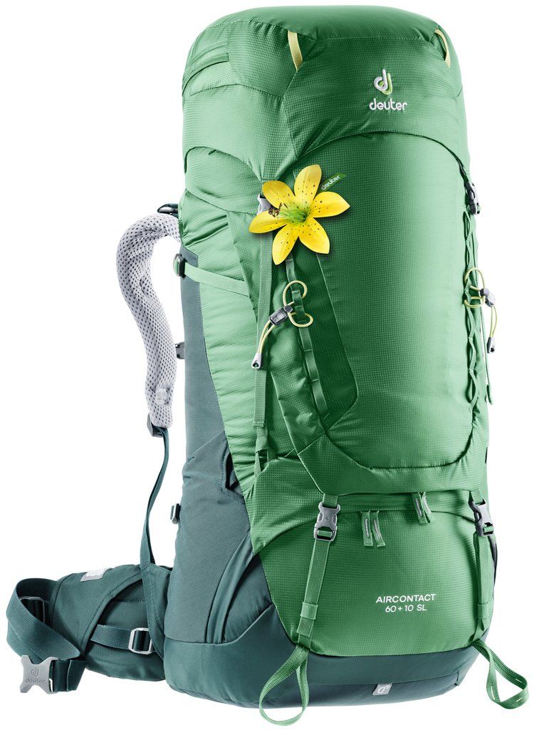 

Рюкзак Deuter Aircontact 60+10 SL цвет 2238 leaf-forest (3320419 2238)