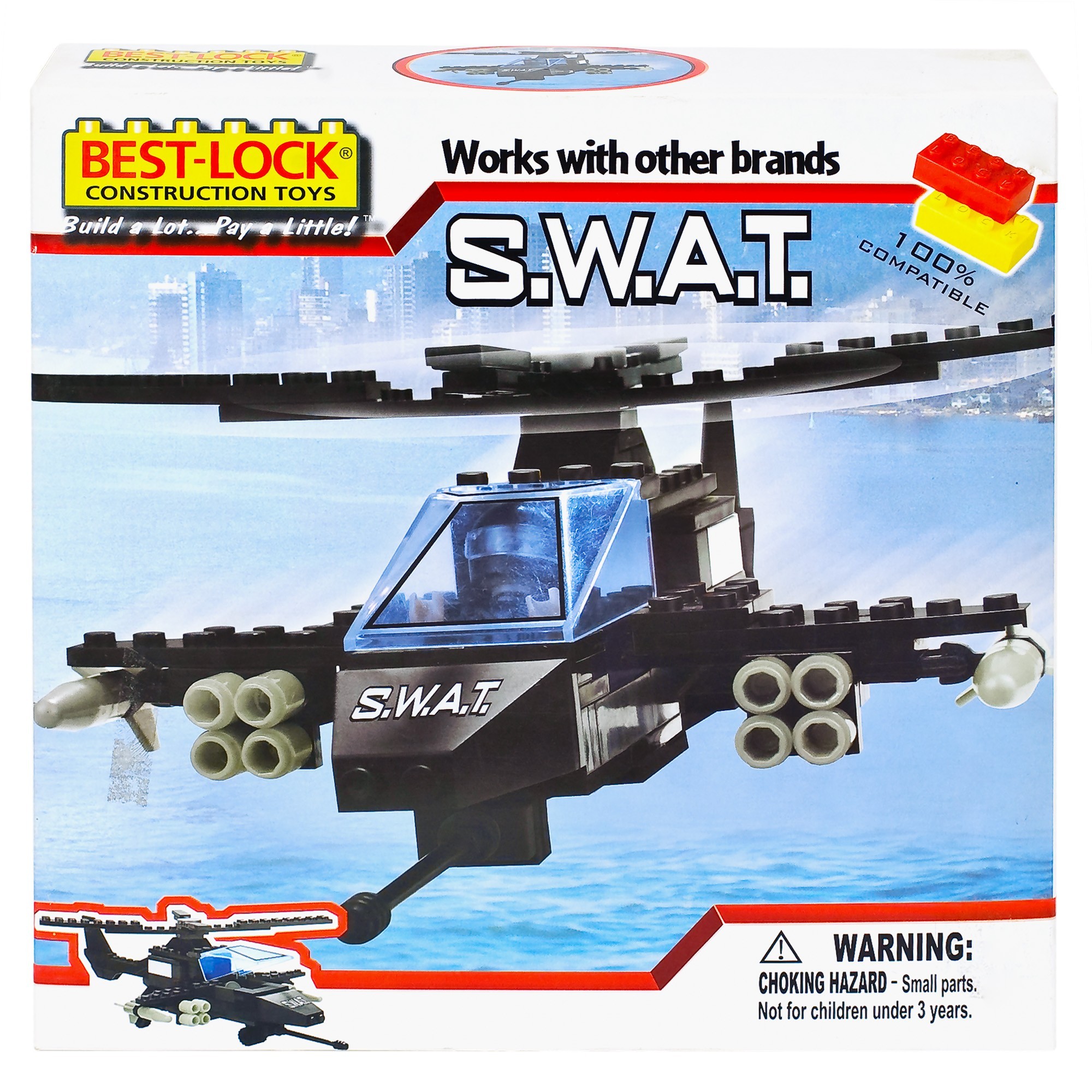 

Конструктор S.W.A.T 240 деталей, вертолет
